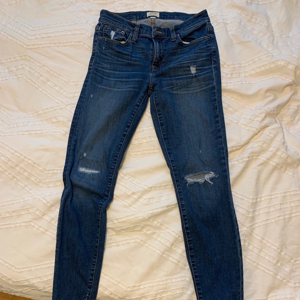 J.crew distressed skinny jeans